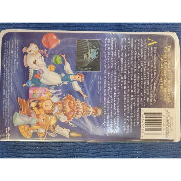 Beauty and the Beast The Enchanted Christmas VHS Tape 1997 Works - Picture 2 of 3